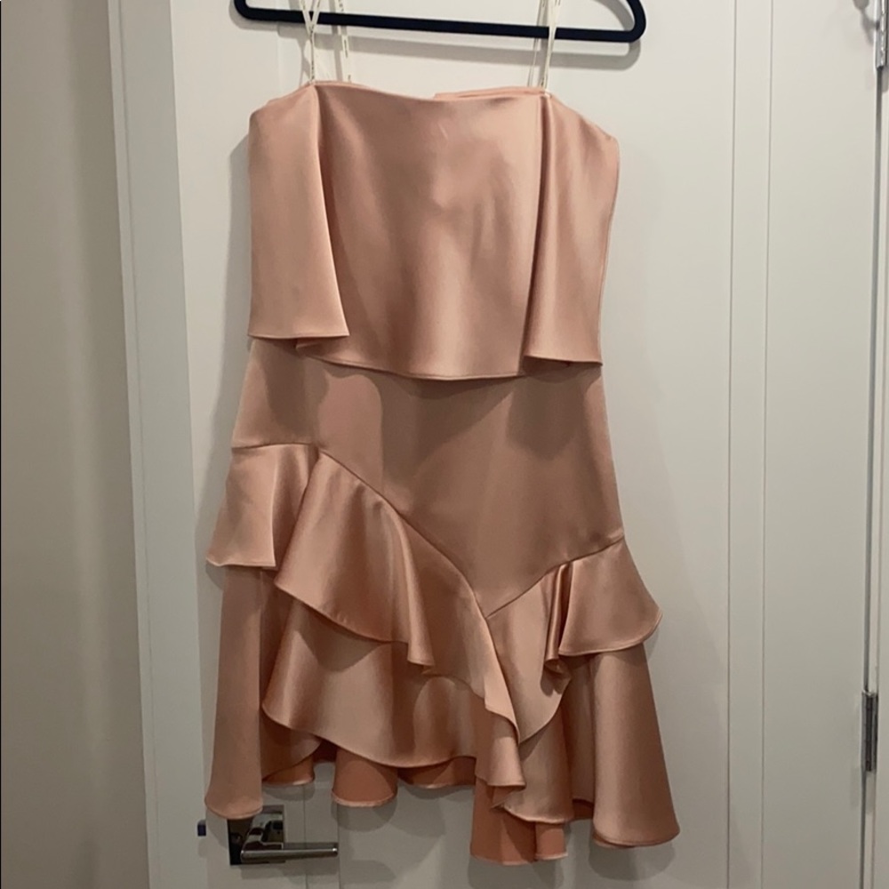 Pink Silk Halston Dress